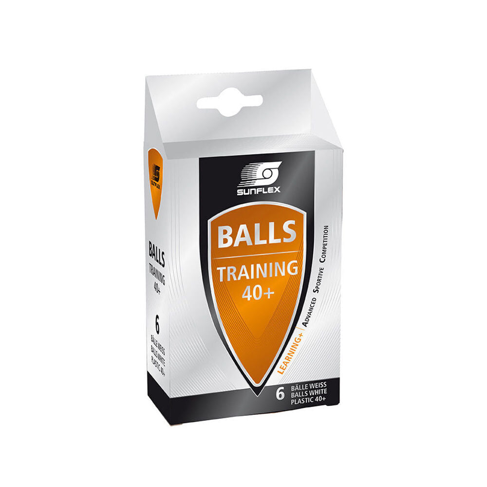Sunflex 6PK Sunflex Plastic Table Tennis Balls 40+ Rating for Serve Practice/Training (6 Pack) — image 2
