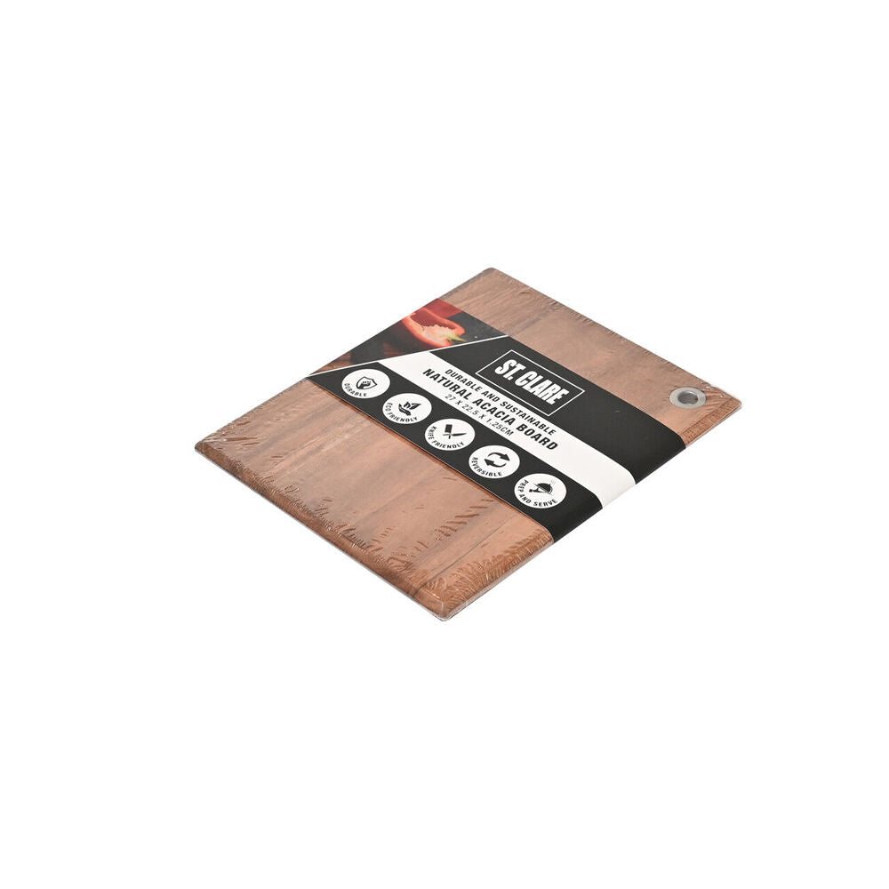 ST. Claire Acacia Chopping Board Home Kitchen Cutting Block 27x22.5x1.25cm — image 2