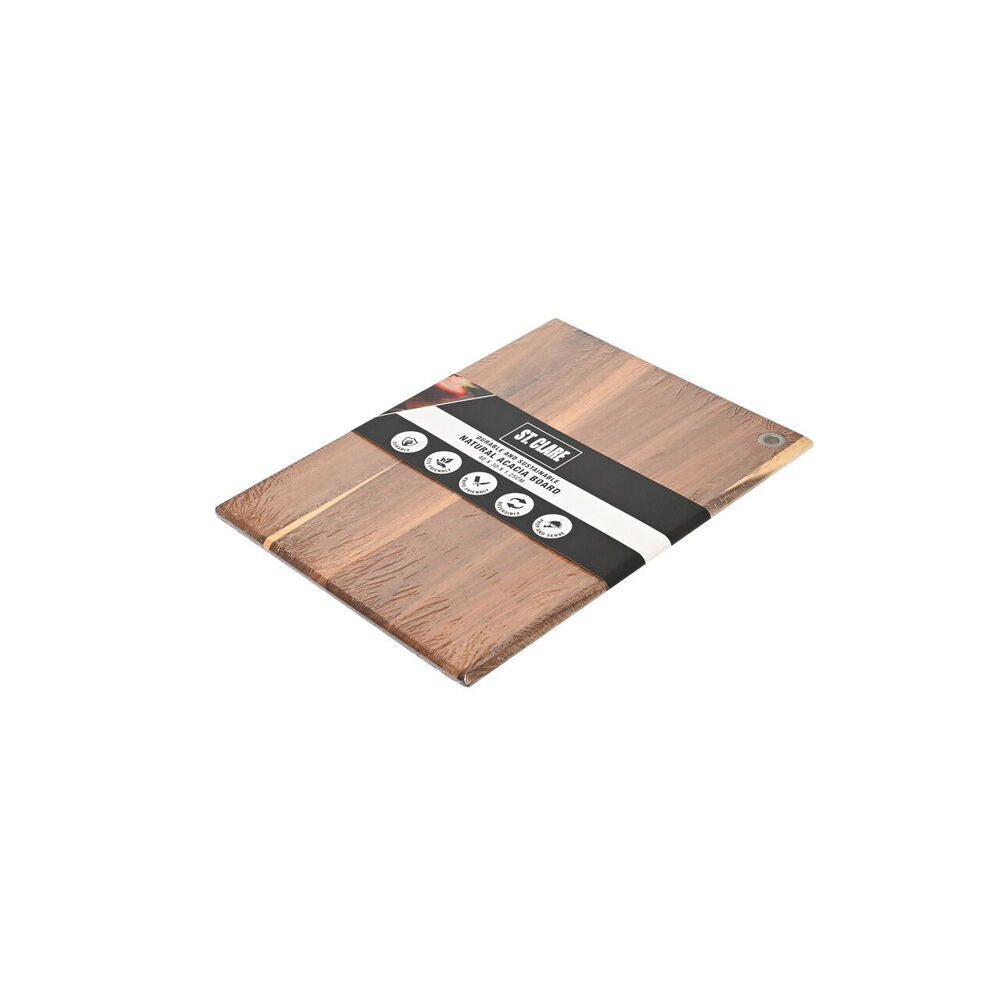 ST. Claire Acacia Chopping Board Home Kitchen Cutting Block 40x30x1.25cm (2 Pack) — image 2