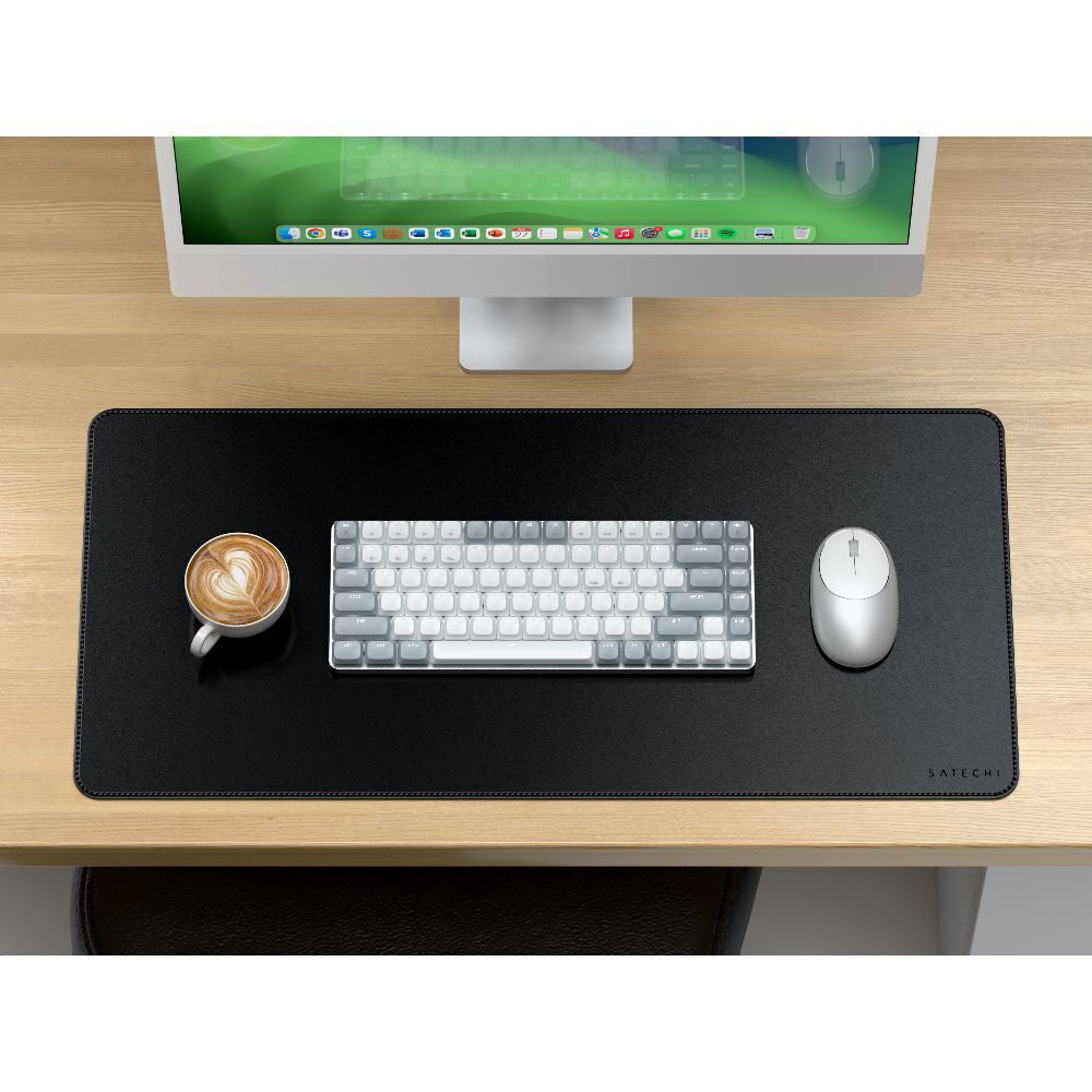 Satechi Vegan-Leather Premium Desk Mat Pad Table Protector 68x31.4cm Black — image 4
