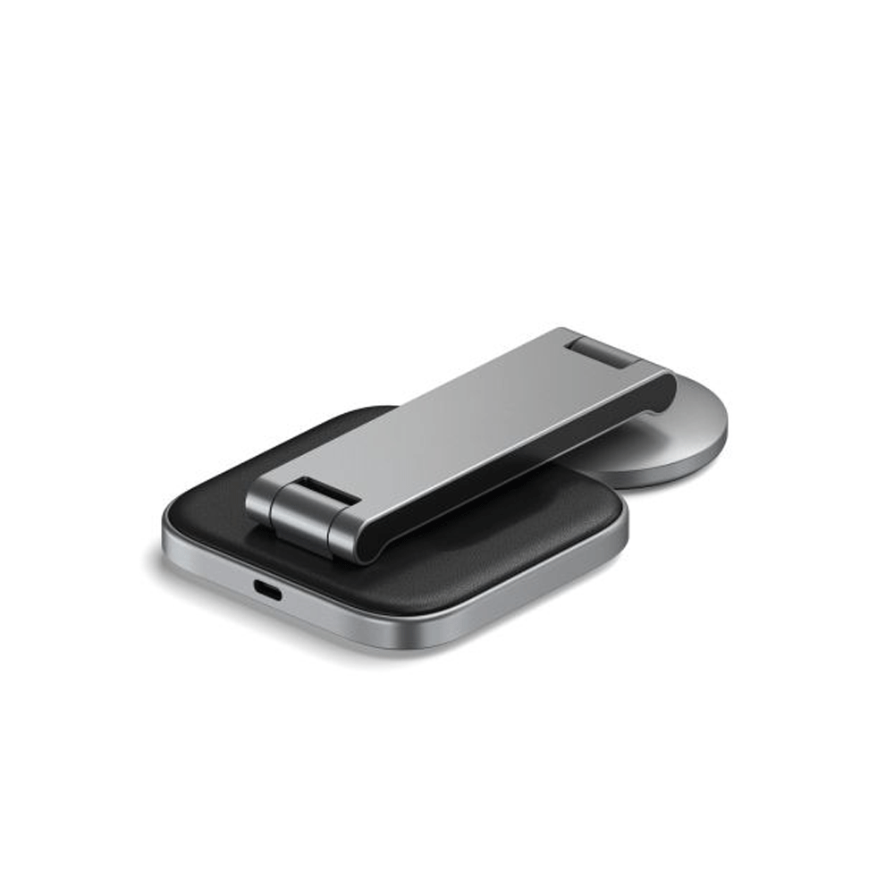 Satechi 2in1 Wireless Charging Stand Qi2 For Apple Watch/iPhone/AirPods BLK — image 3