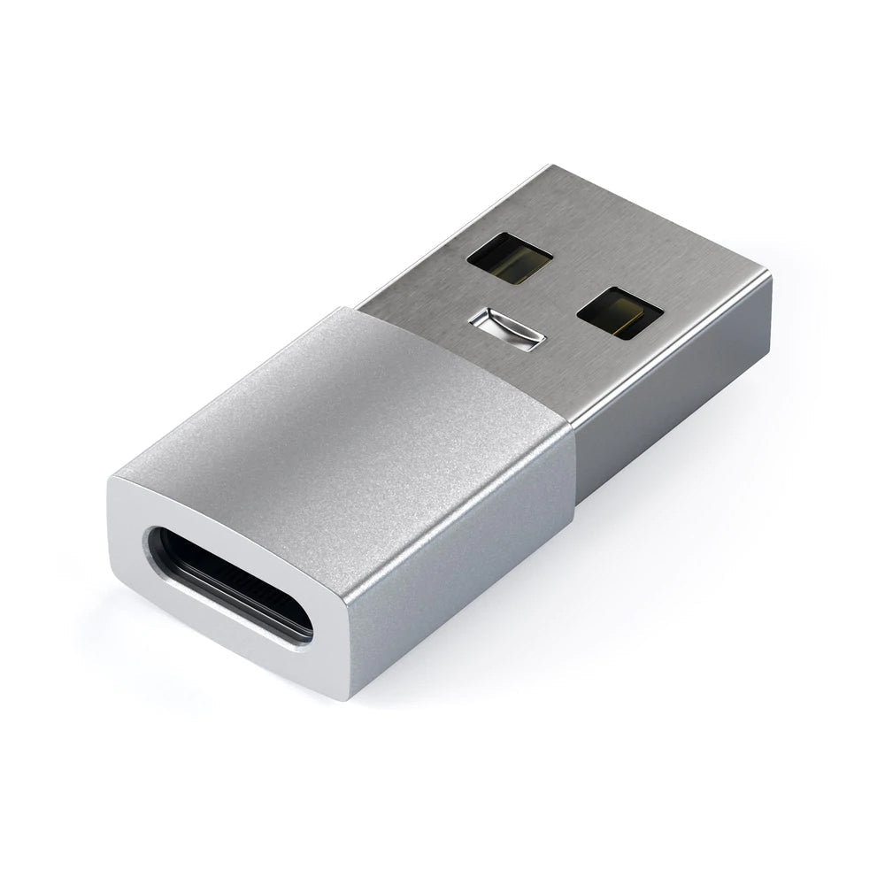 Satechi Aluminium Slim USB-A to USB-C Portable Adapter for MacBook/Laptop Silver — image 2