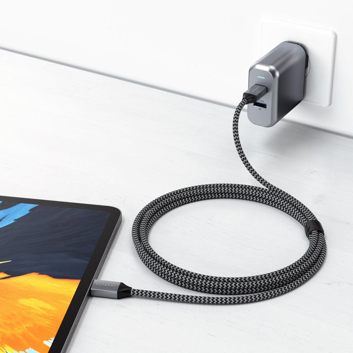 Satechi 2m Charging Cable USB-C 100W 480 Mbps Speed for Smartphones Charger — image 7