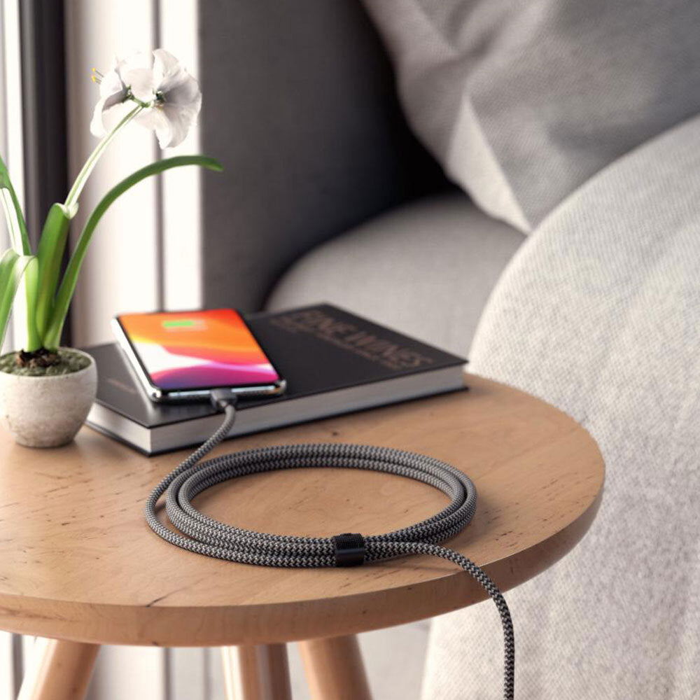 Satechi 1.8m USB-C w/ Lightning MFI-Certified Cable for Apple iPhone Space Grey — image 5