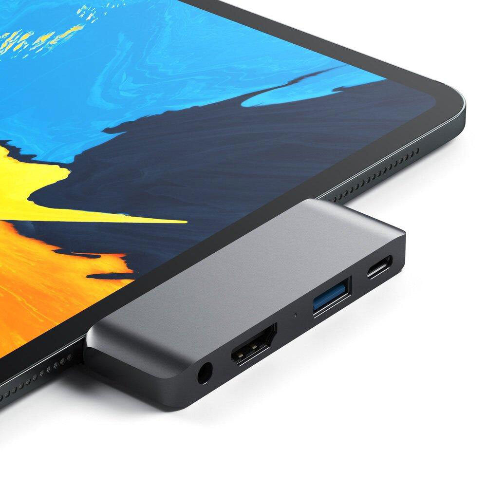 Satechi USB-C Mobile Pro Hub Adapter/Splitter w/ 4K Hdmi/usb 3.0 Port Space Grey — image 6