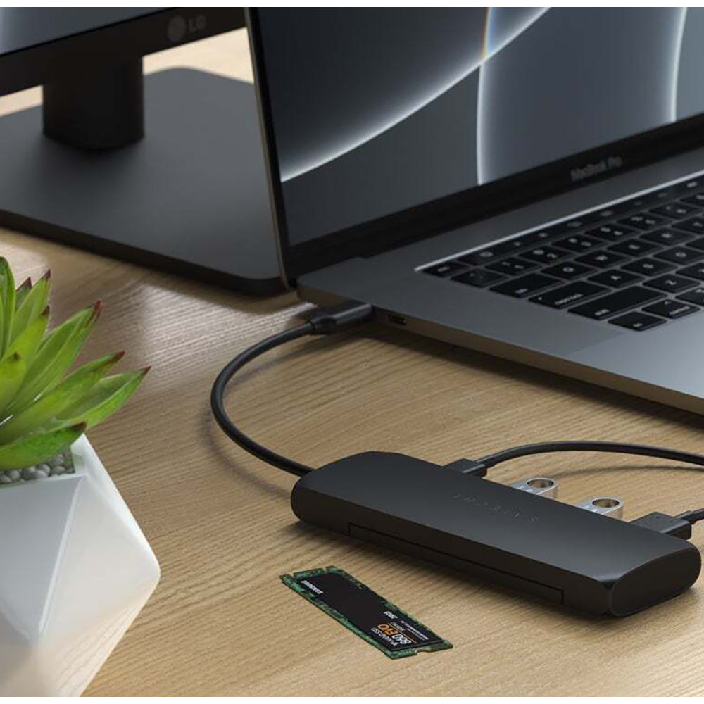 Satechi Hybrid Black USB-C Male To Female Multiport Hub Adapter w/ SSD Enclosure — image 6