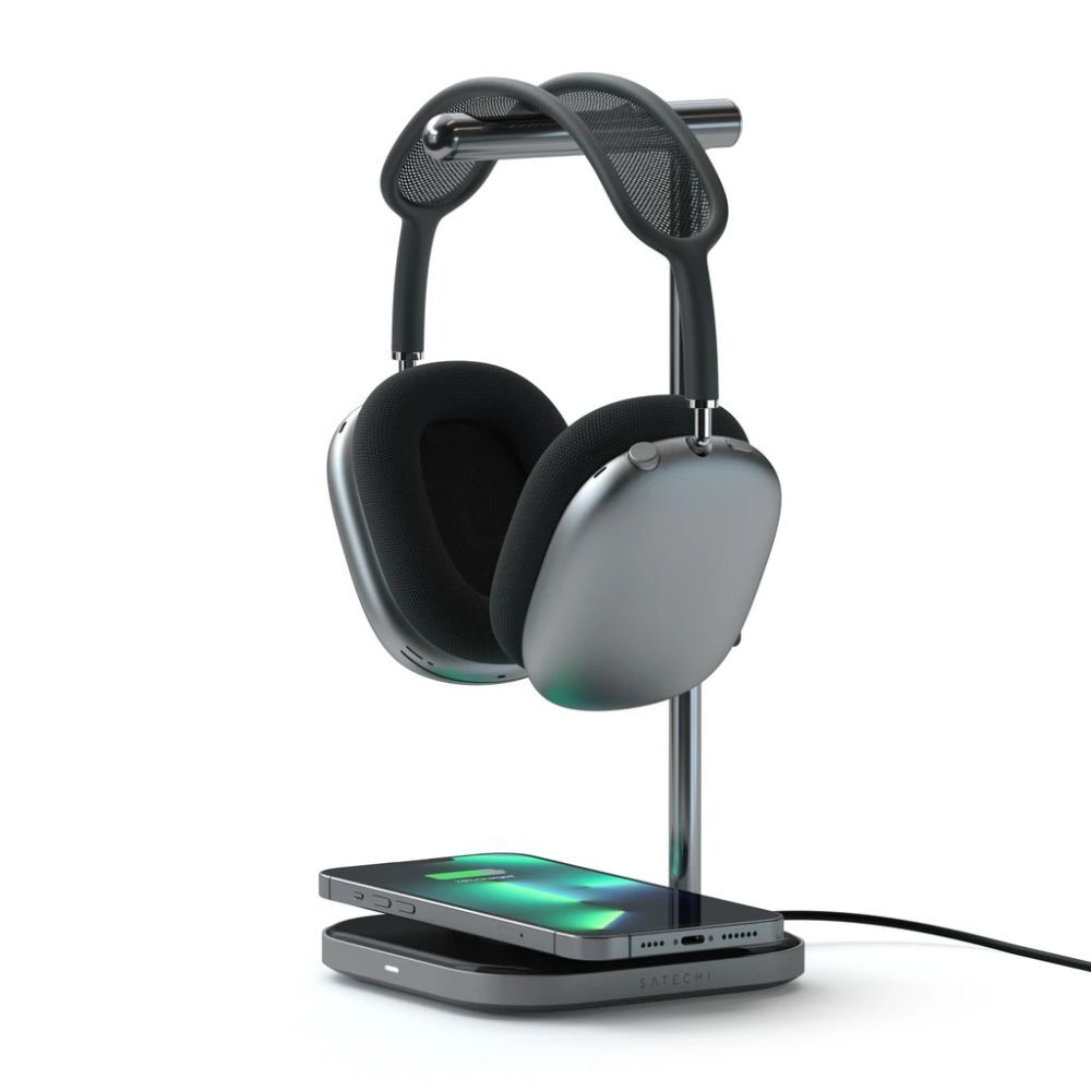 Satechi Headphone Stand 2-in-1 w/ Wireless Charger for Airpods Pro/Max/iPhone 13