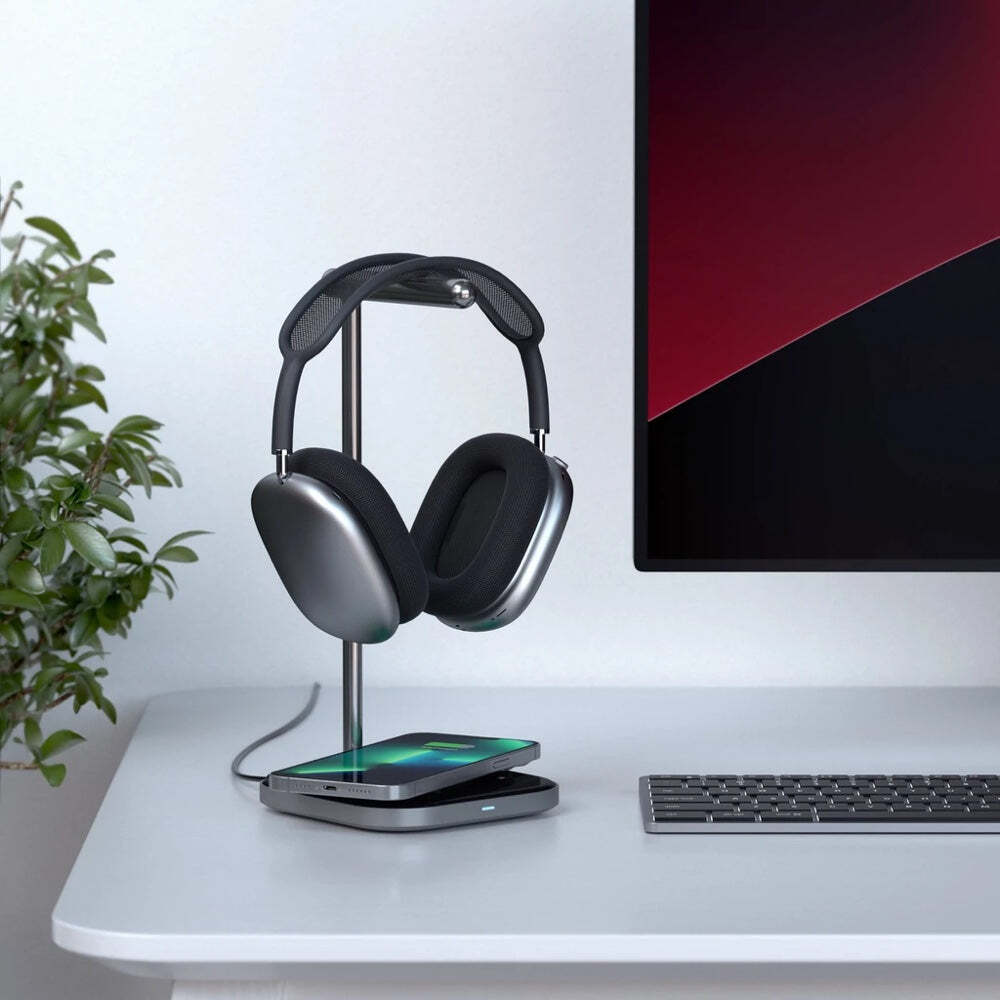 Satechi Headphone Stand 2-in-1 w/ Wireless Charger for Airpods Pro/Max/iPhone 13 — image 4