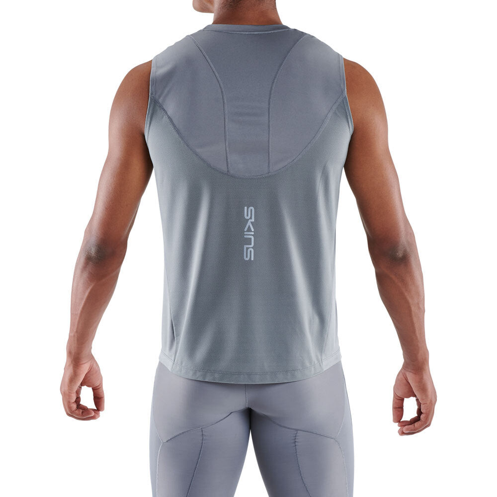 Skins Series 3 Mens M Tank Top Sport Activewear/Training/Gym/Fitness Mid Grey — image 5