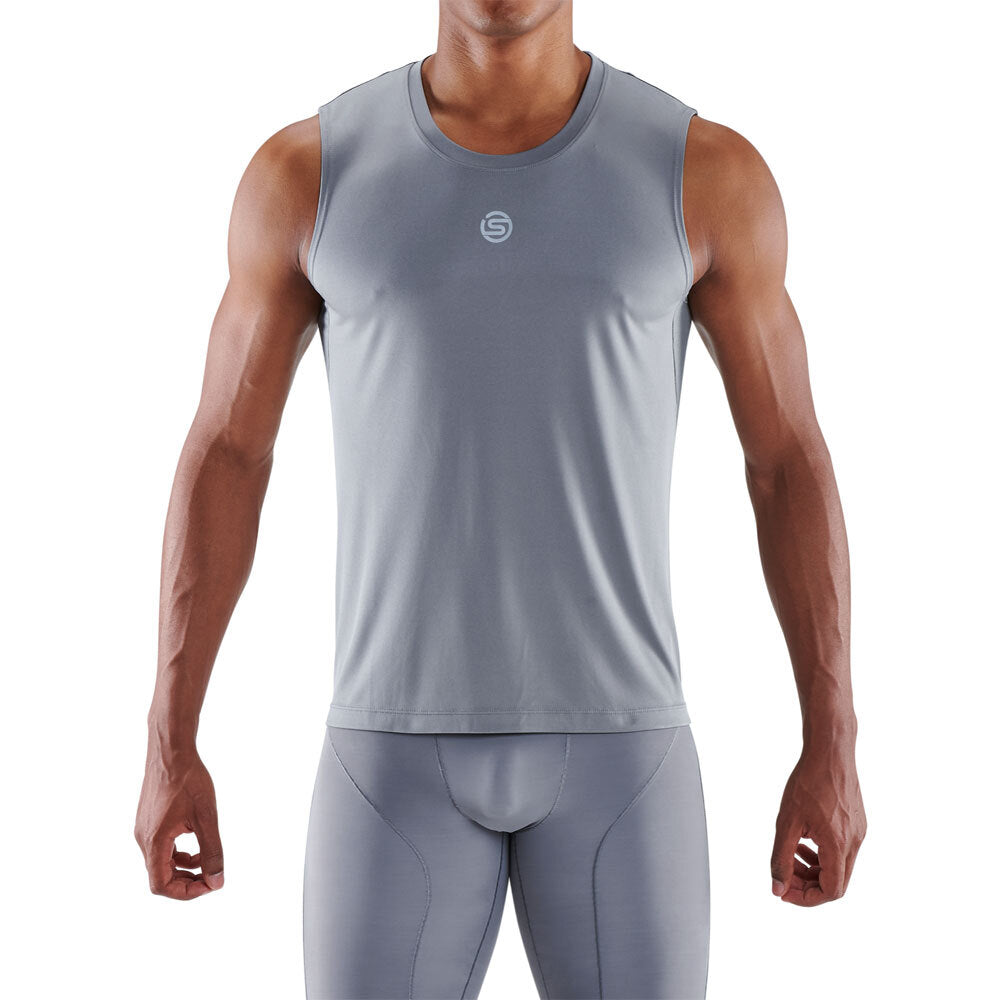 Skins Series 3 Mens M Tank Top Sport Activewear/Training/Gym/Fitness Mid Grey — image 4