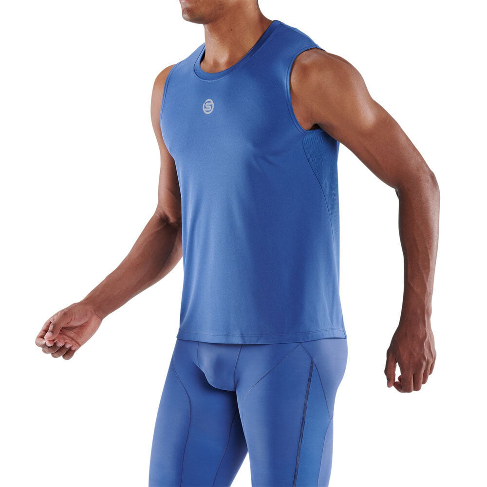 Skins Skin Series 3 Mens M Tank Top Sport Activewear/Training/Gym/Fitness Blue