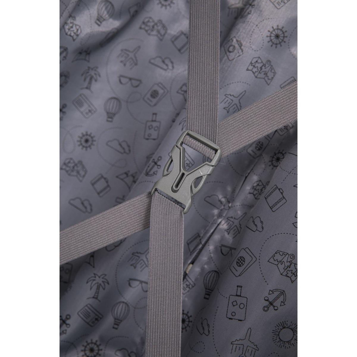 Swisstech Alpine 114L/76cm Checked Suitcase Luggage Travel Trolley Bag Black — image 2