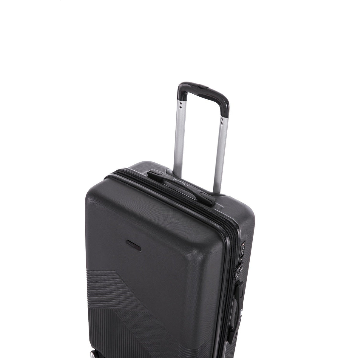 Swisstech Alpine 114L/76cm Checked Suitcase Luggage Travel Trolley Bag Black — image 9