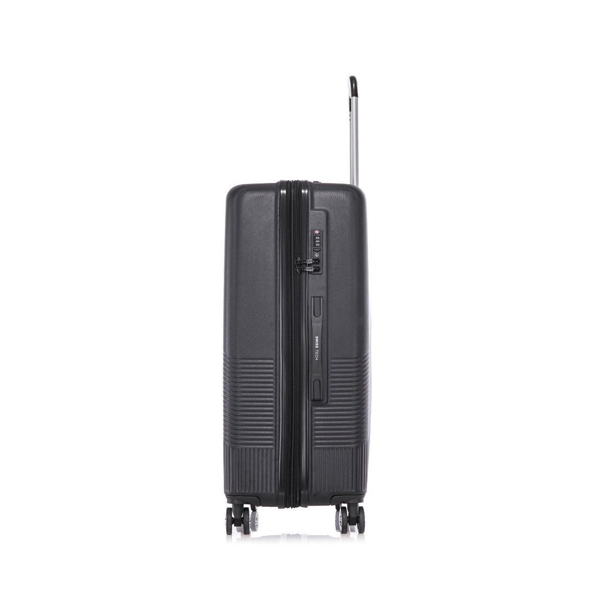 Swisstech Alpine 114L/76cm Checked Suitcase Luggage Travel Trolley Bag Black — image 5