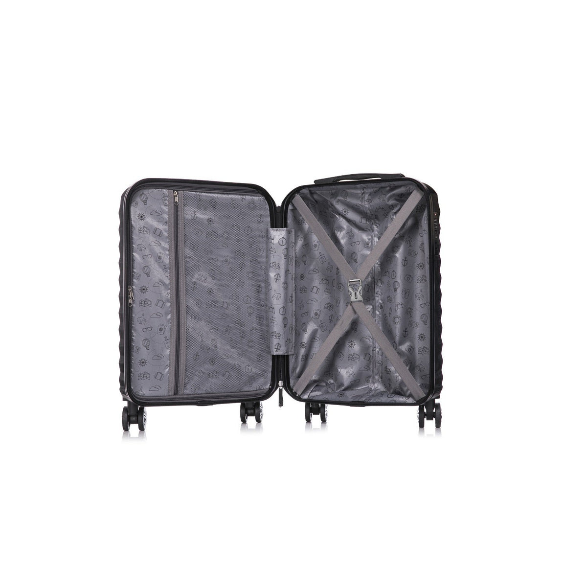 Swisstech Odyssey 43L/56cm Carry On Suitcase Luggage Travel Trolley Bag — image 7