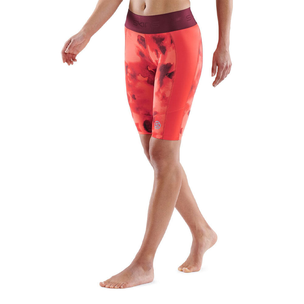 Skins Compression Series 3 Womens Half Tights Activewear/Training Spark Camo Series-3 — S L
