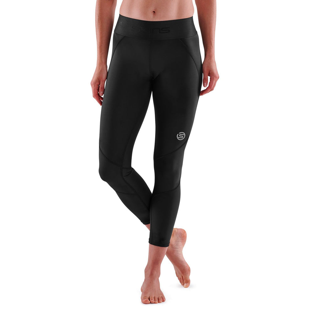 Skins Compression Series-3 Womens L 7/8 Long Tights BLK Gym/Fitness/Yoga/Sport — image 4