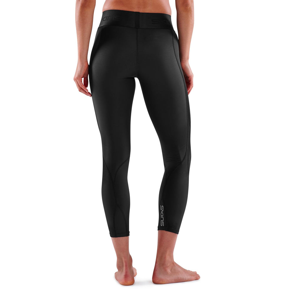 Skins Compression Series-3 Womens L 7/8 Long Tights BLK Gym/Fitness/Yoga/Sport — image 5