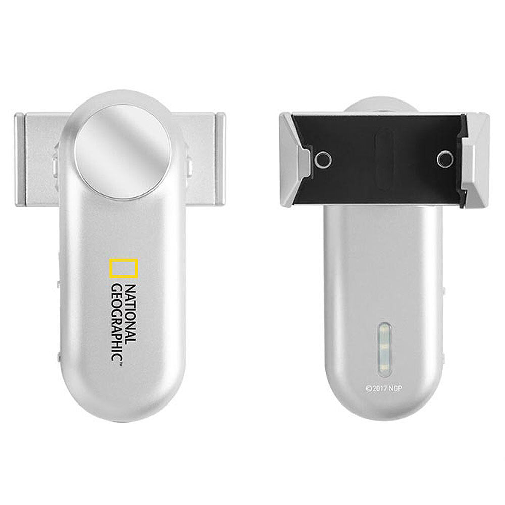 National Geographic Holder Handheld 2600mAh Stabilizer f/ iPhone/Samsung Silver