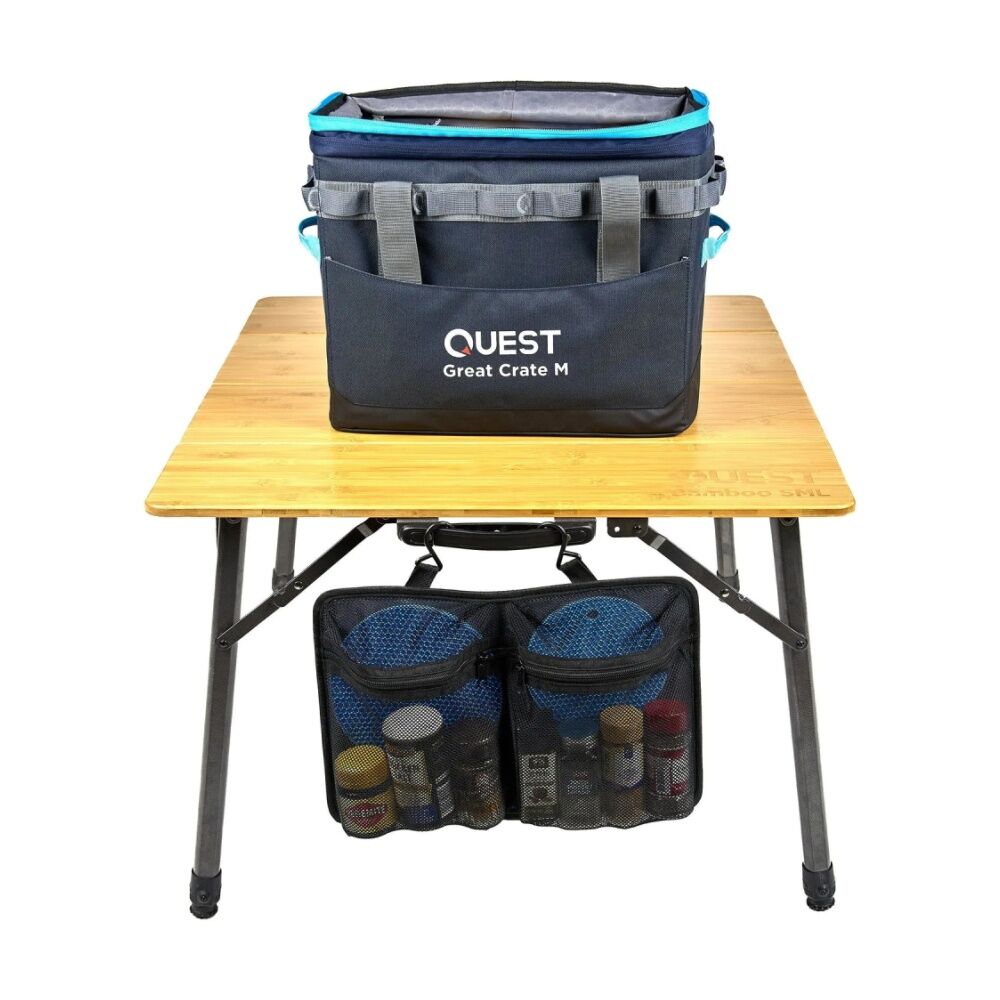 Quest Outdoors 36-47L Medium Great Crate Collapsible Camping Storage Expandable — image 7