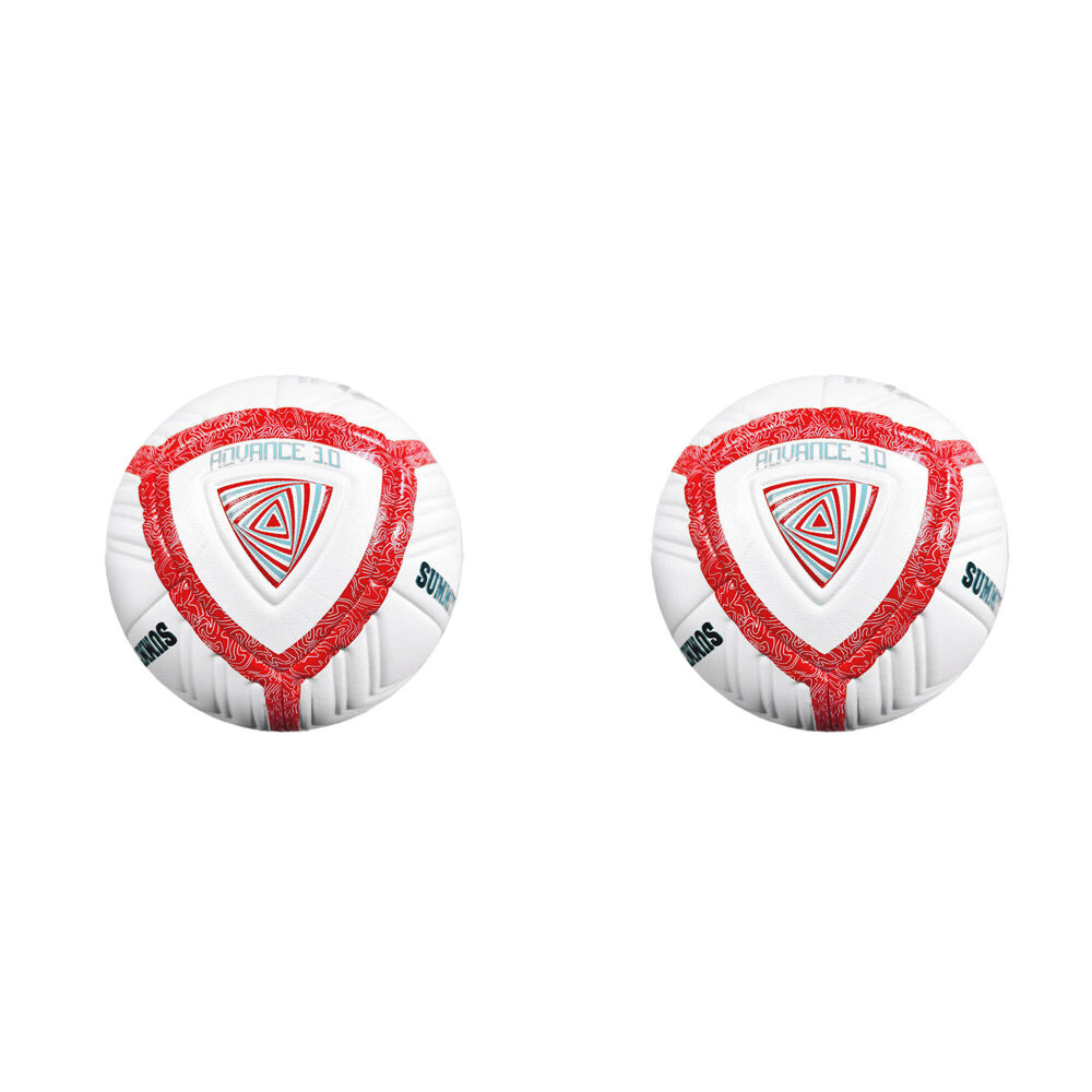 Football Australia Summit Advance 3.0 Durable Soccer Ball Size 3 Red (2 Pack)