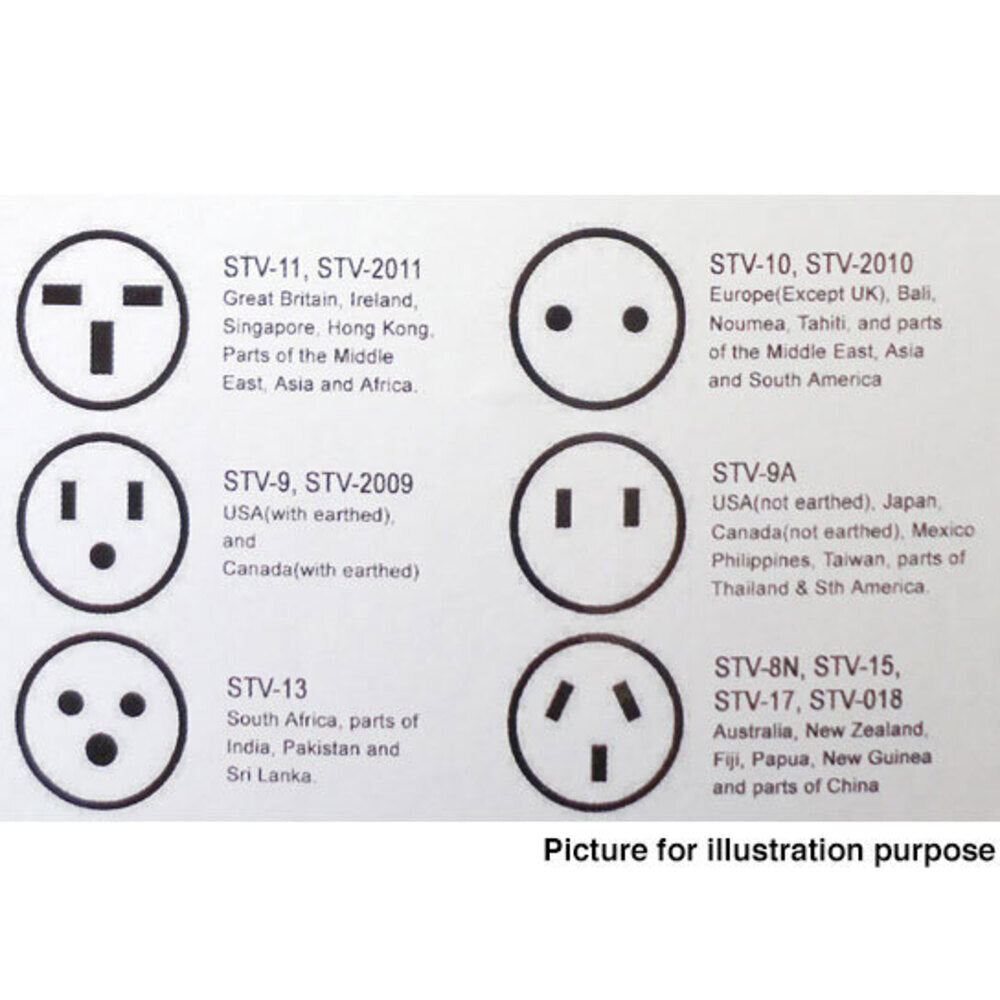 Sansai Universal Travel Power Plug Adapter UK USA Europe Asia Sockets to AU NZ — image 4