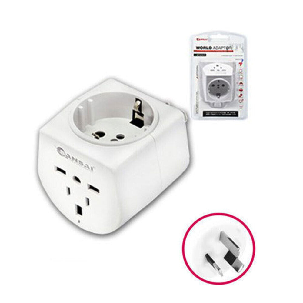 Sansai Universal Travel Power Plug Adapter UK USA Europe Asia Sockets to AU NZ — image 2