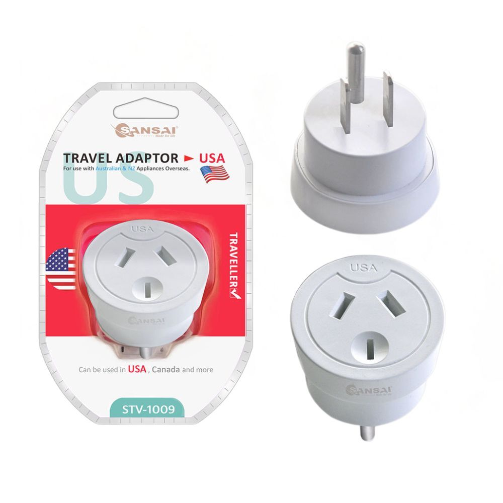 Sansai Australia/NZ Travel Adaptor STV-1009 240V f/ US/USA/Canada/United States — image 3