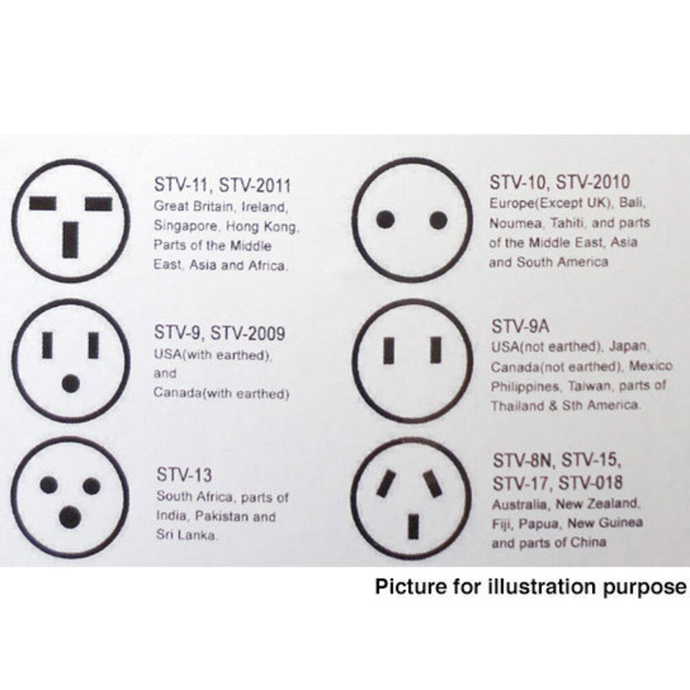 Sansai Travel Power Adapter Plug Outlet India South Africa Sockets to AU NZ (4 Pack) — image 3