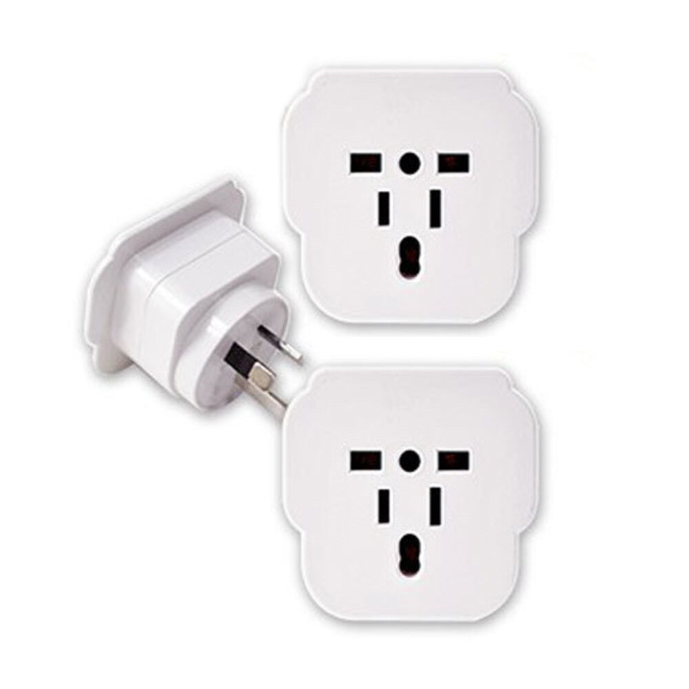 Sansai Universal Travel Power Plug Adapter Outlet UK EU US Sockets to AU NZ (2 Pack)