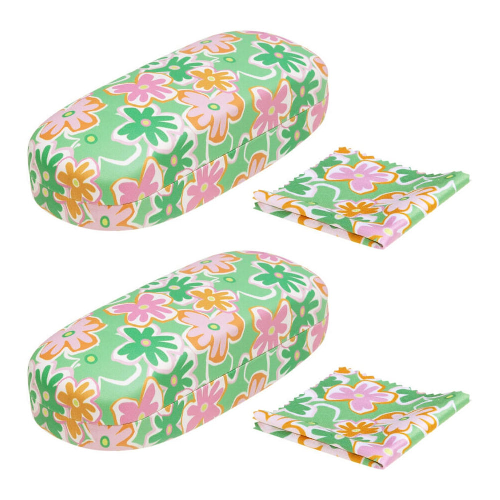 Splosh Summer Pop Hard Shell Sunglass Case/Holder Storage 17x6cm Green (2 Pack)