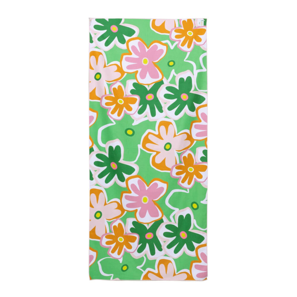 Splosh 180x80cm Green Summer Pop Sand Free Quick Dry Beach Towel Rectangle