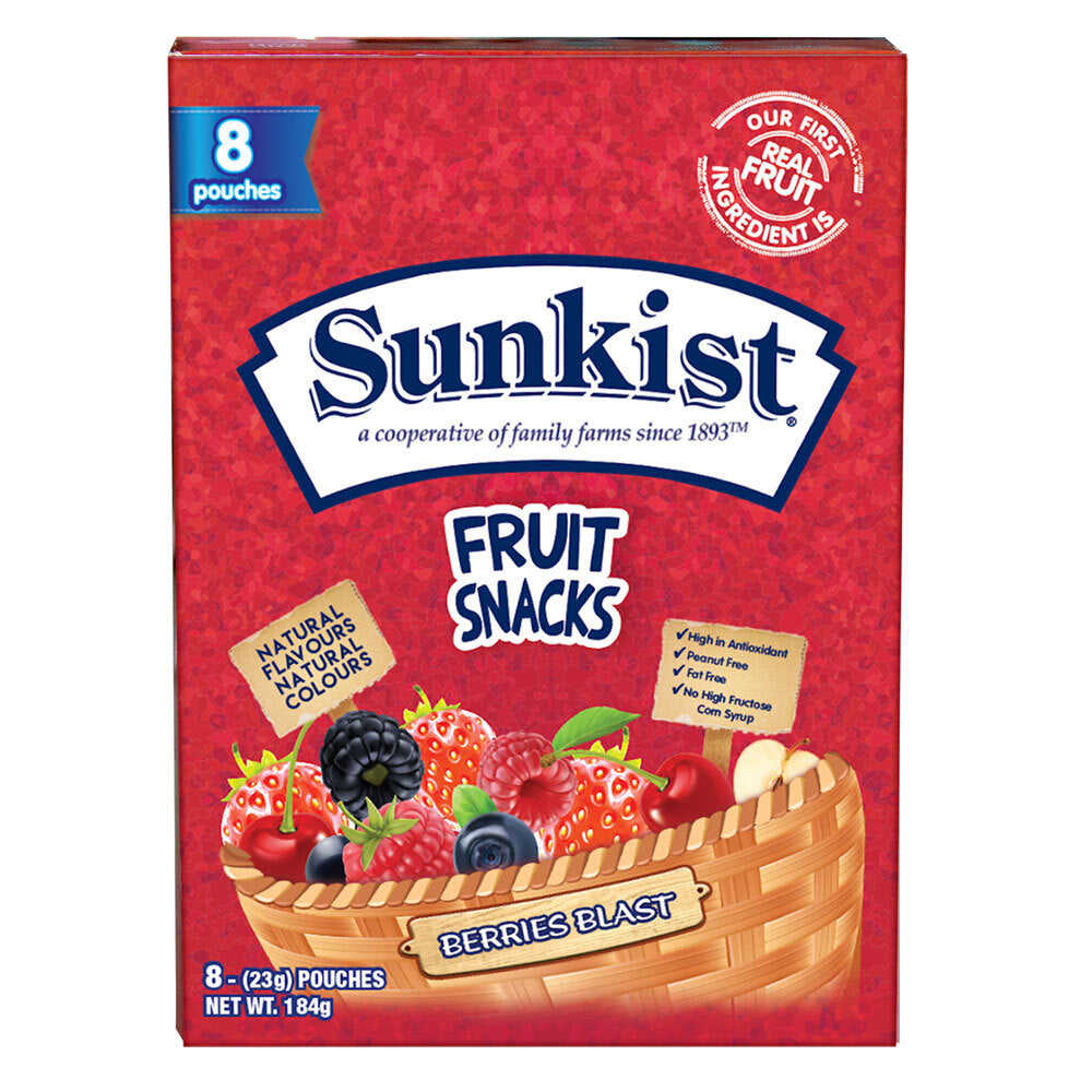 Sunkist Berries Blast 23g Flavour Chewy Confectionery Candy/Sweets/Lolly (16 Pack) — image 2