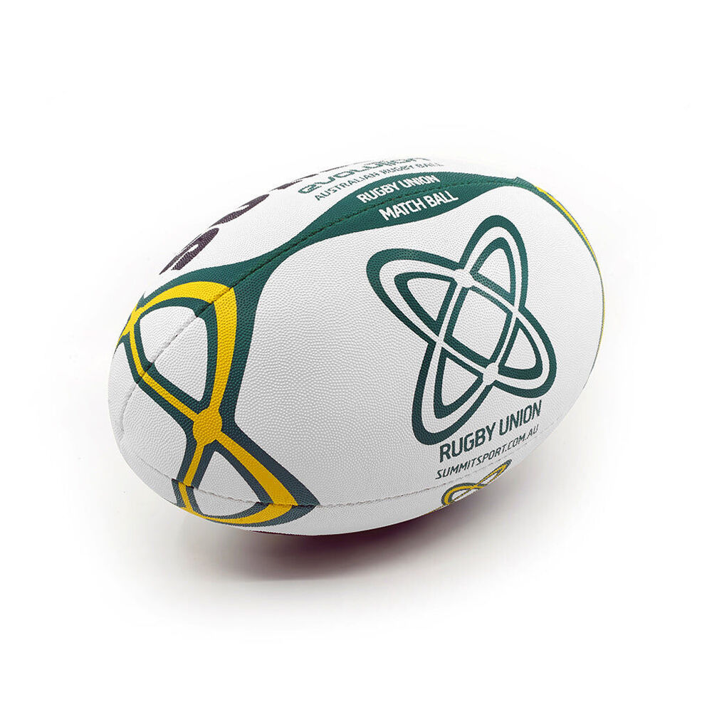 Summit Global Evolution Durable Professional Rugby Union Ball 2.0 Size 5 White — image 2