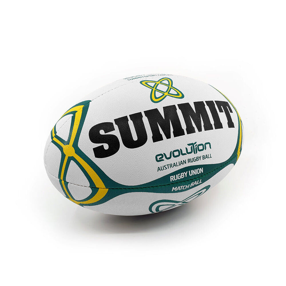 Summit Global Evolution Durable Professional Rugby Union Ball 2.0 Size 5 White