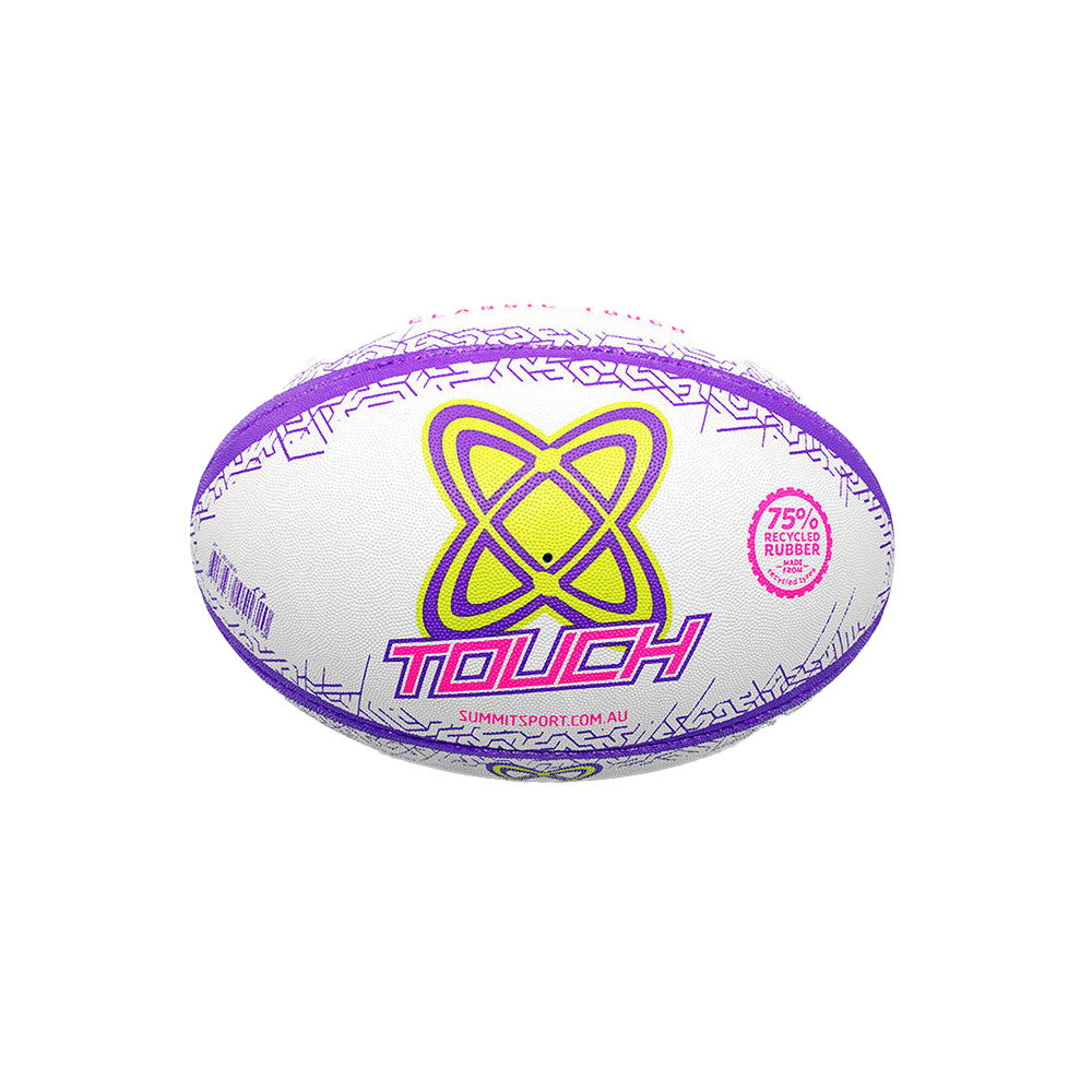 Summit Global Classic Grip Touch Synthetic Rubber Rugby Ball Size 5 Purple