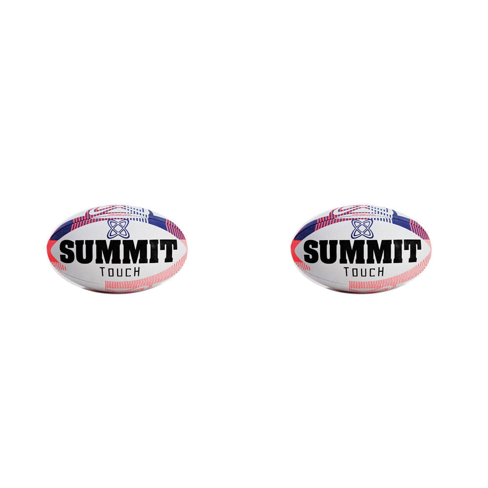 Summit Global Advance Touch Training Hand Stitched Rugby Ball 3.0 Size 5 (2 Pack)