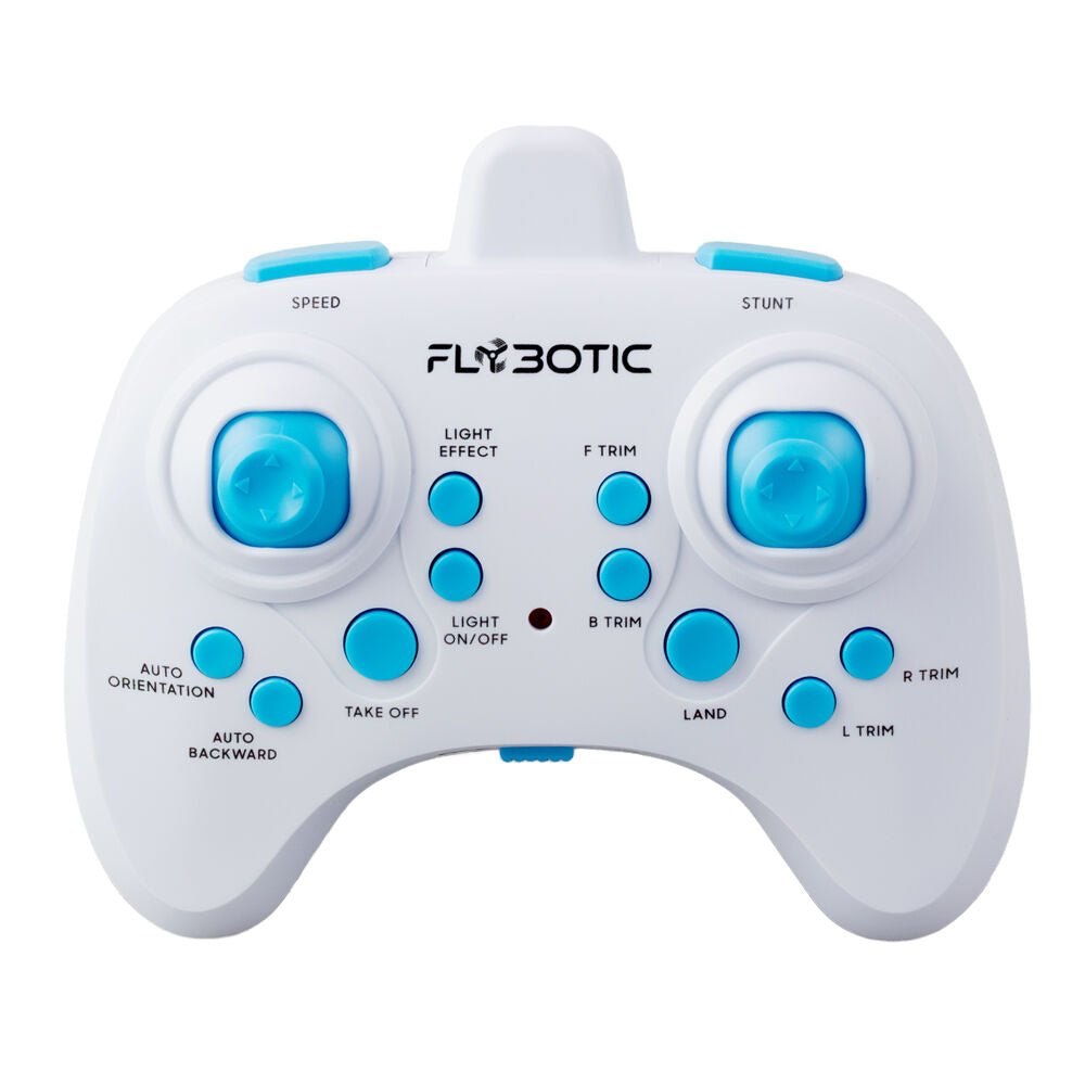 Flybotic 8y+ Kids White Neon Stunt 360 Remote Controlled Quadcopter Toy