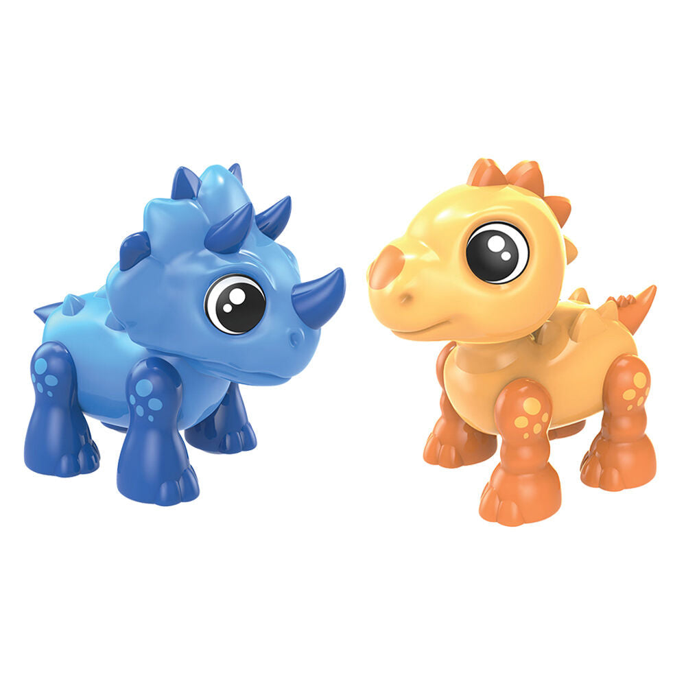 Ycoo Dino Heads Up Kids/Children Animal Toy w/ Sound & Light Assorted 3y+ (2 Pack)