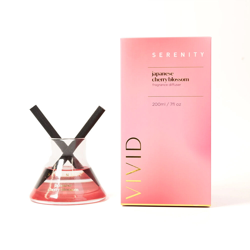Serenity 200mL Vivid Japanese Cherry Blossom Scent Home Fragrance Reed Diffuser