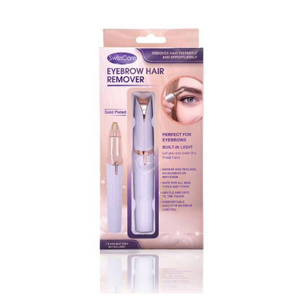 Swisscare Electric Cordless Eyebrow Hair Remover Trimmer Gold Plated (2 Pack) — image 2