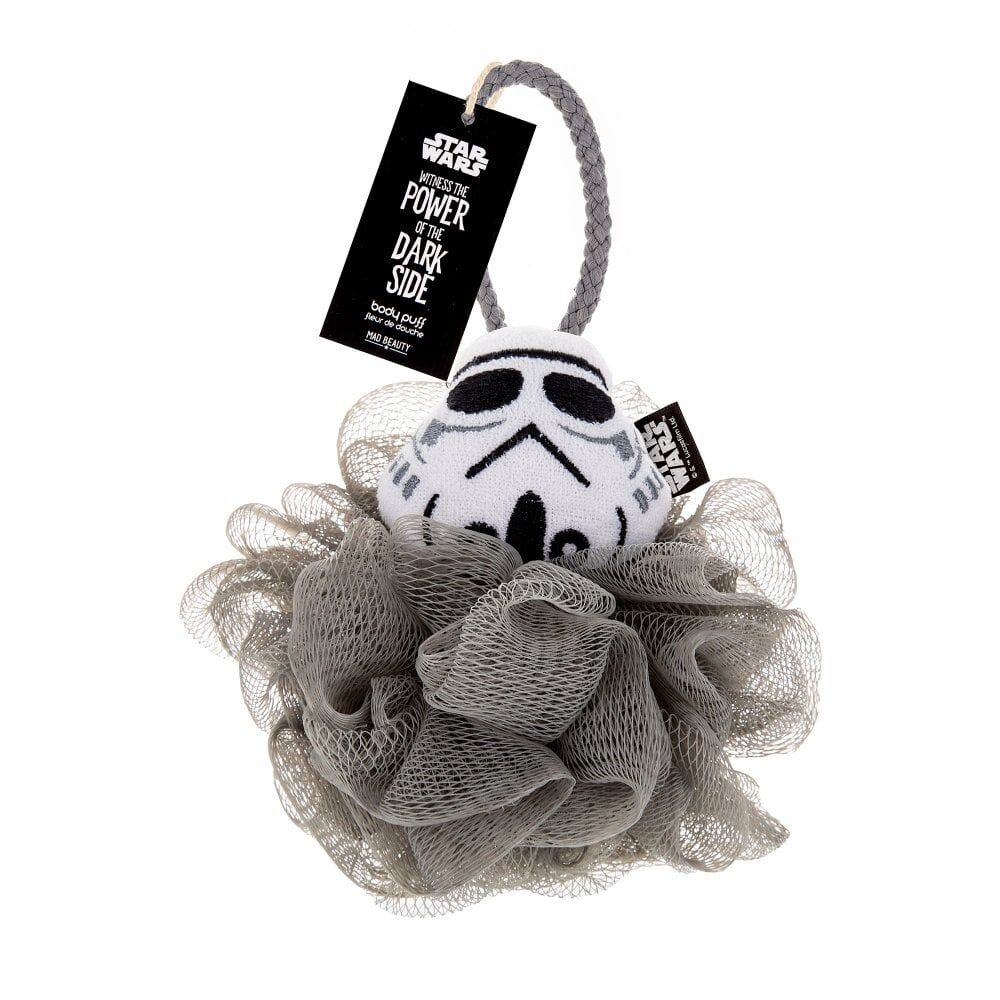 Star Wars Dark Side Storm Trooper Shower Loofah Body Cleansing Puff Grey (2 Pack) — image 2