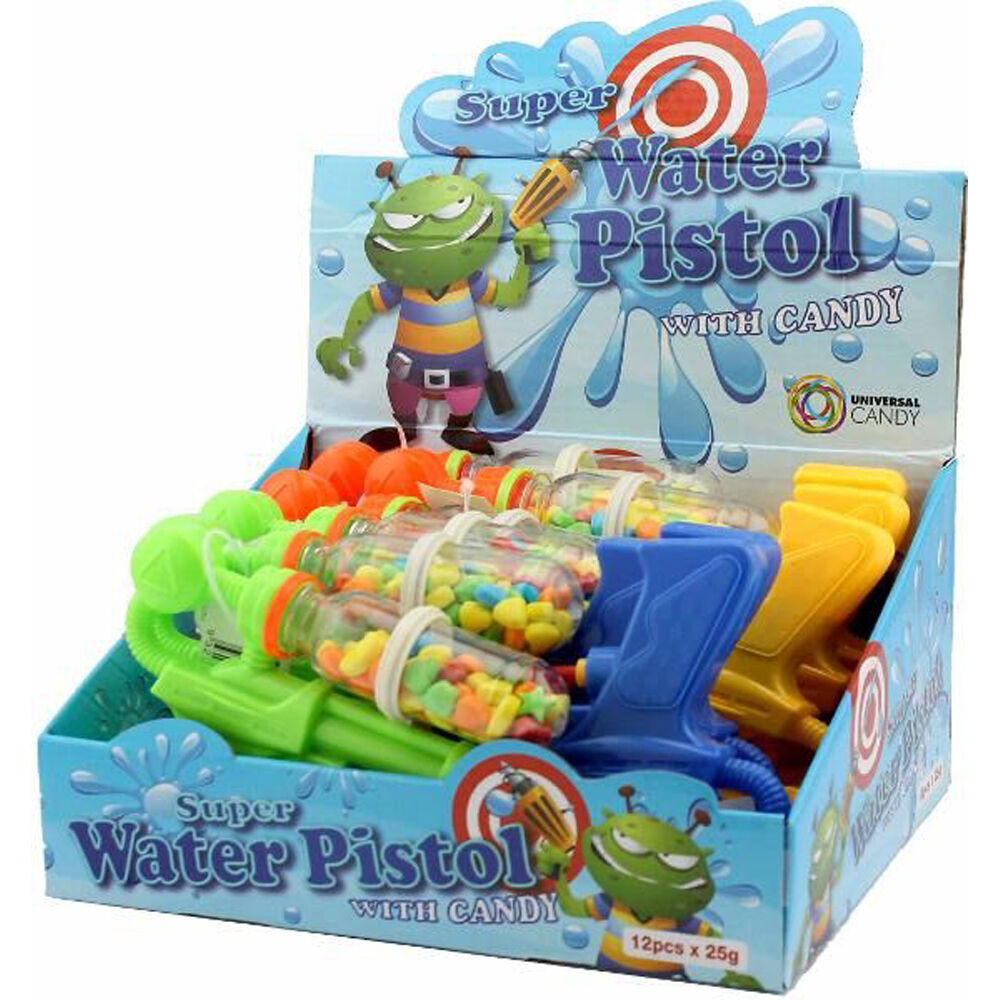 Kids/Children Super Water Pistol Gun Play Toy w/ Candy 25g Assorted (12 Pack) — image 4