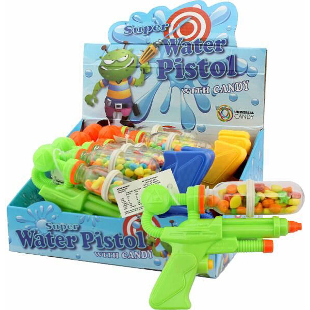 Kids/Children Super Water Pistol Gun Play Toy w/ Candy 25g Assorted (12 Pack) — image 3