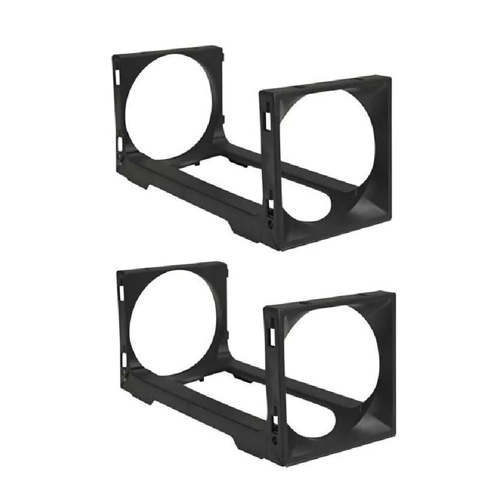 Stakrax Wall Mounted Modules Barware Wine Rack Organiser 24x10.5cm Black (8 Pieces) — image 2