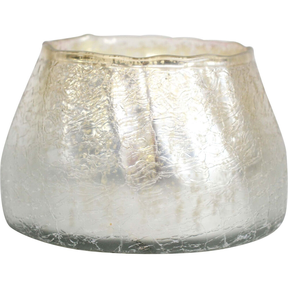 LVD 14cm Sparkling Large Votive Glass Candle Holder Home Tabletop Decor
