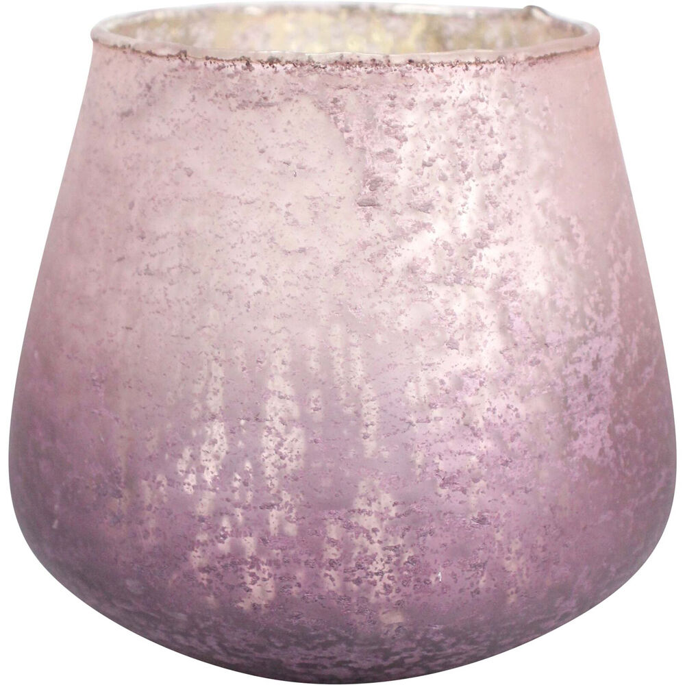 LVD Glass Votive Candle Holder Tabletop Home Decor 13.5cm Gold/Cranberry