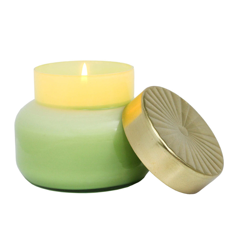LVD Glass Metal 10cm Scented Wax Candle Display Decor Home Fragrance French Pear