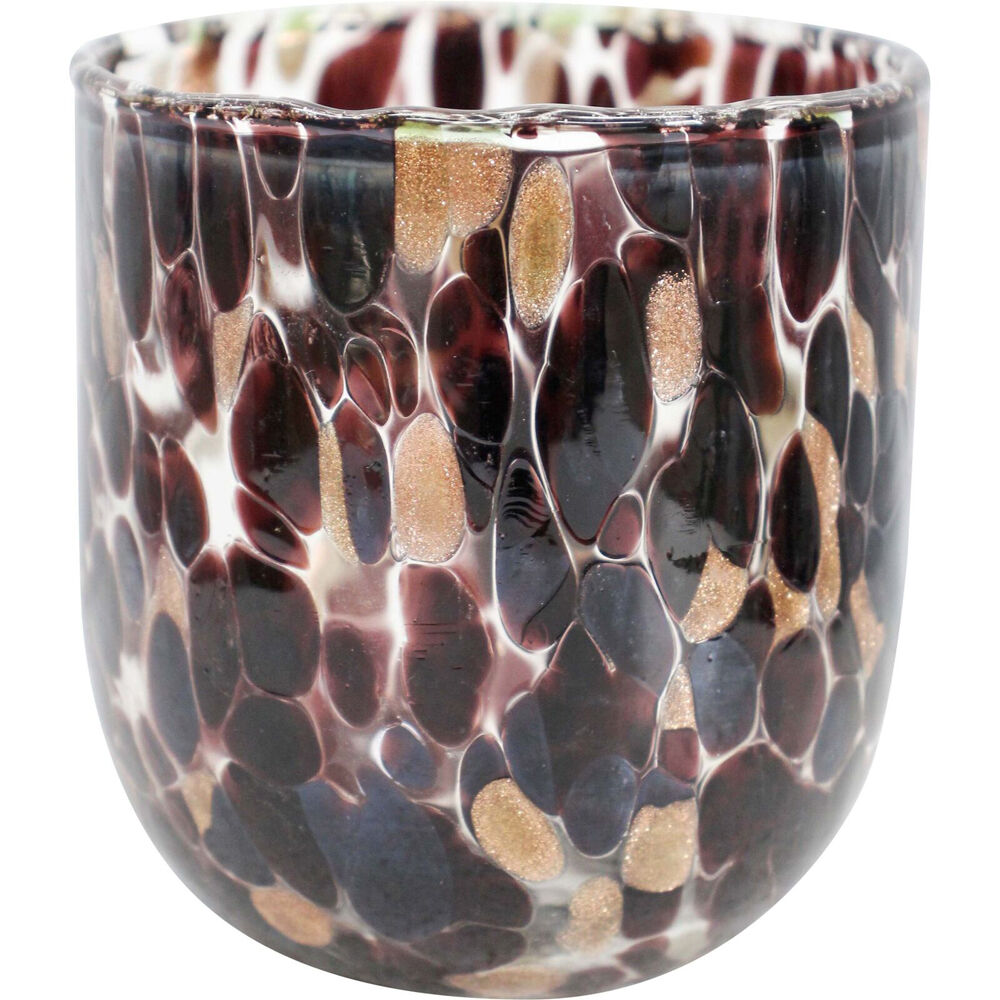 LVD Glass Votive Candle Holder Vase Tabletop Home/Lounge Decor 10cm Sabi