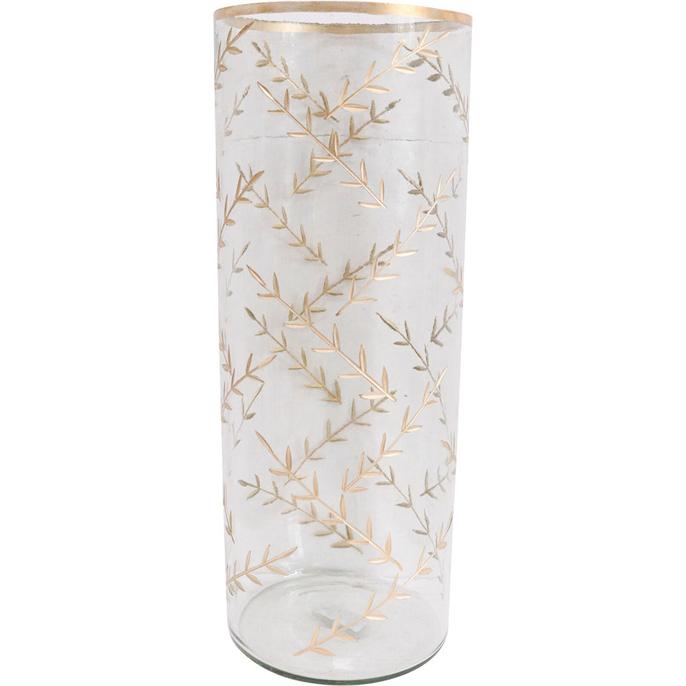 LVD Vase XL Gold Vine Decorative Flower Plant Pot Tabletop Home/Lounge Decor